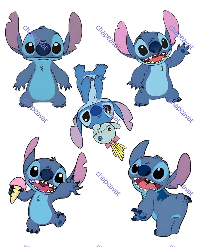 چاپ خوراکی طرح استیچ کد 15004